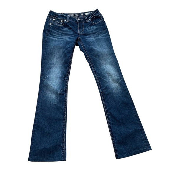 Miss Me Denim Brand Women’s Lo/Mid Rise Medium Wash Bootcut Denim Sz 30 GUC - Picture 1 of 11